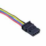 Chicote / conector 4 vias 4 terminais para interruptor / botão de vidro MQS Series Chevrolet GM Astra Celta Corsa Meriva Montana Prisma Zafira