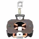 Porta-escovas 12V 4.6 x 16 x 14 mm para motor de partida Ford Motorcraft EcoSport Escort Explorer Mondeo Ranger (c/ cabo curto - 62,5 mm)