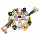 Porta-escovas 12V 9 x 18 x 22 mm para motor de partida Valeo Citroën Xantia ZX Peugeot 205 305 309 405