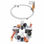 Porta-escovas 24V 8 x 30 x 18 mm para motor de partida Mitsubishi Mercedes-Benz Atron Axor - kit