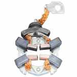 Porta-escovas 12V 4.6 x 16 x 12.2 mm para motor de partida Bosch Mercedes-Benz Classe CLS R SLK
