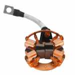 Porta-escovas 12V 6 x 18 x 14.5 mm Iskra Atlas Copco Bomag Dynapac JCB Jungheinrich Magni Manitou Mosa Sauerburger Skyjack Turbosol Wacker Neuson Weidemann