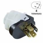 Comutador de ignição 4 terminais (pinos) Volkswagen VW Gol G1 (quadrado) Kombi Parati Passat Santana Saveiro G1 (quadrada) Quantum Voyage caminhão Delivery Worker Ford Royale Versailles